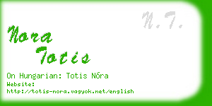 nora totis business card
